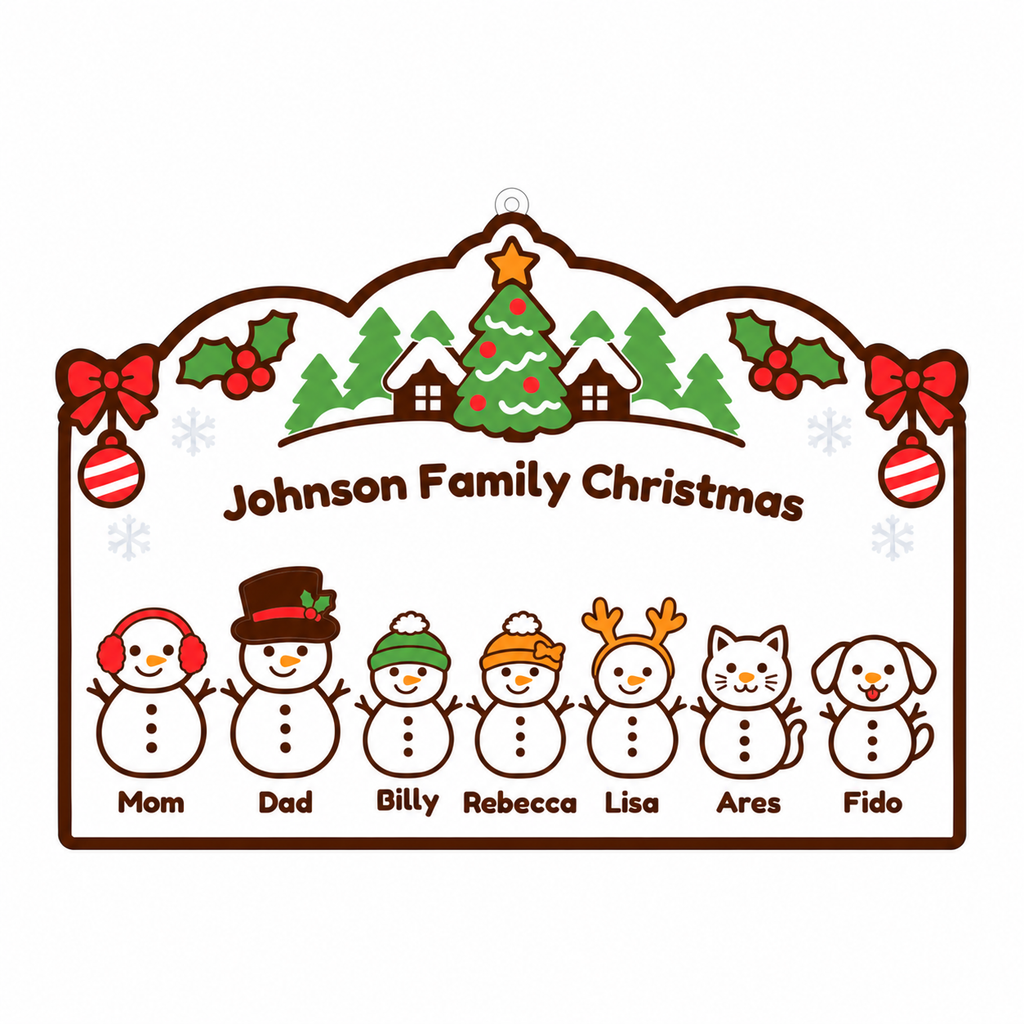 Digital design preview: Johnson Family Christmas personalized names