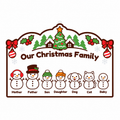 Digital design preview: Our Christmas Family personalized snowman sign