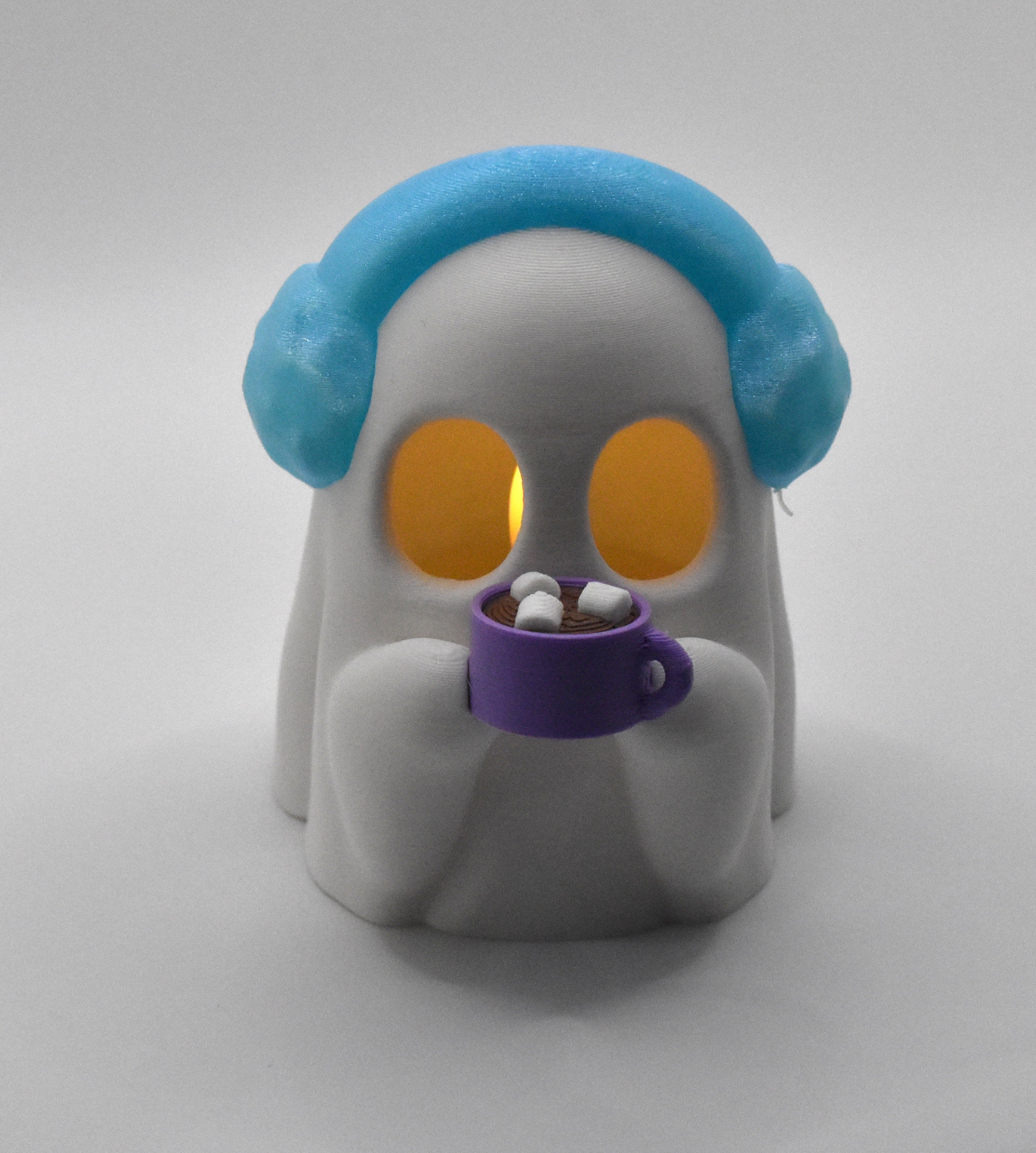 Christmas Ghost with a Tealight