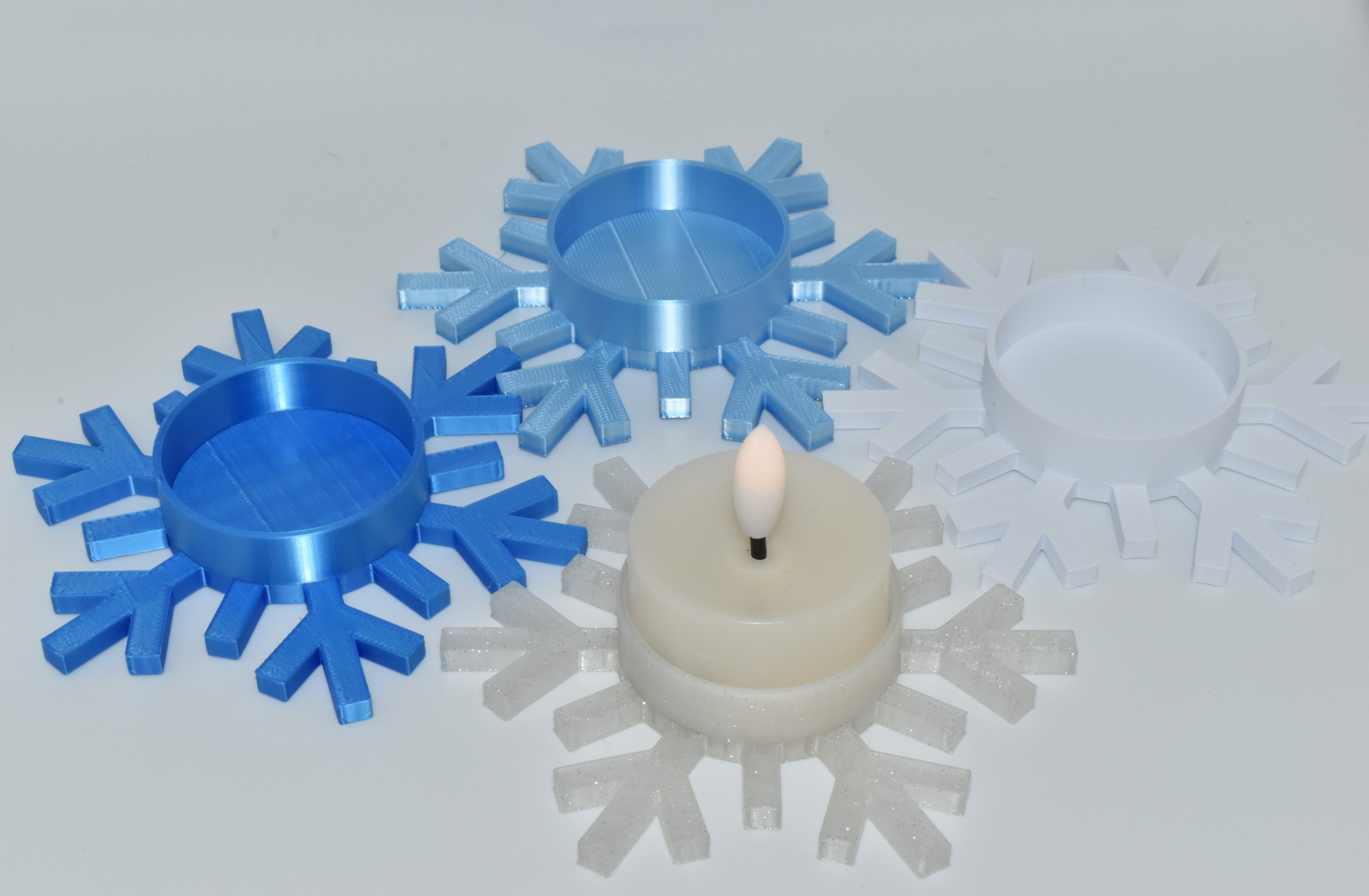 Christmas Tealight Snowflake Style 1
